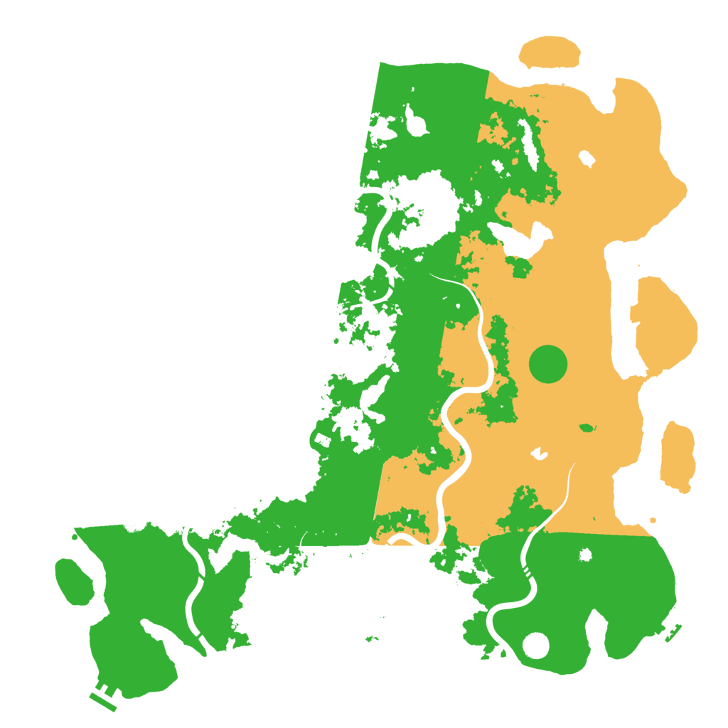 Biome Rust Map: Procedural Map, Size: 5000, Seed: 120867095
