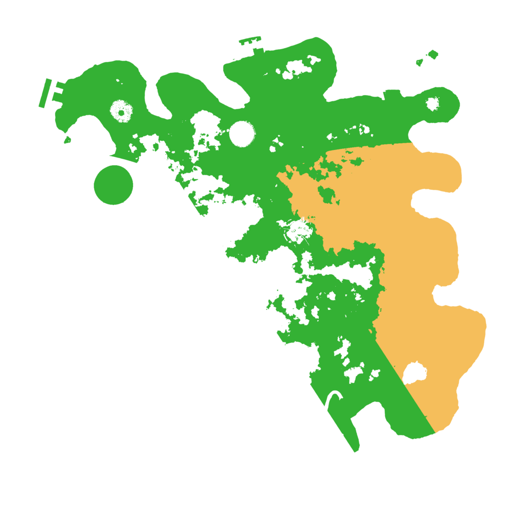 Biome Rust Map: Procedural Map, Size: 3600, Seed: 13792730