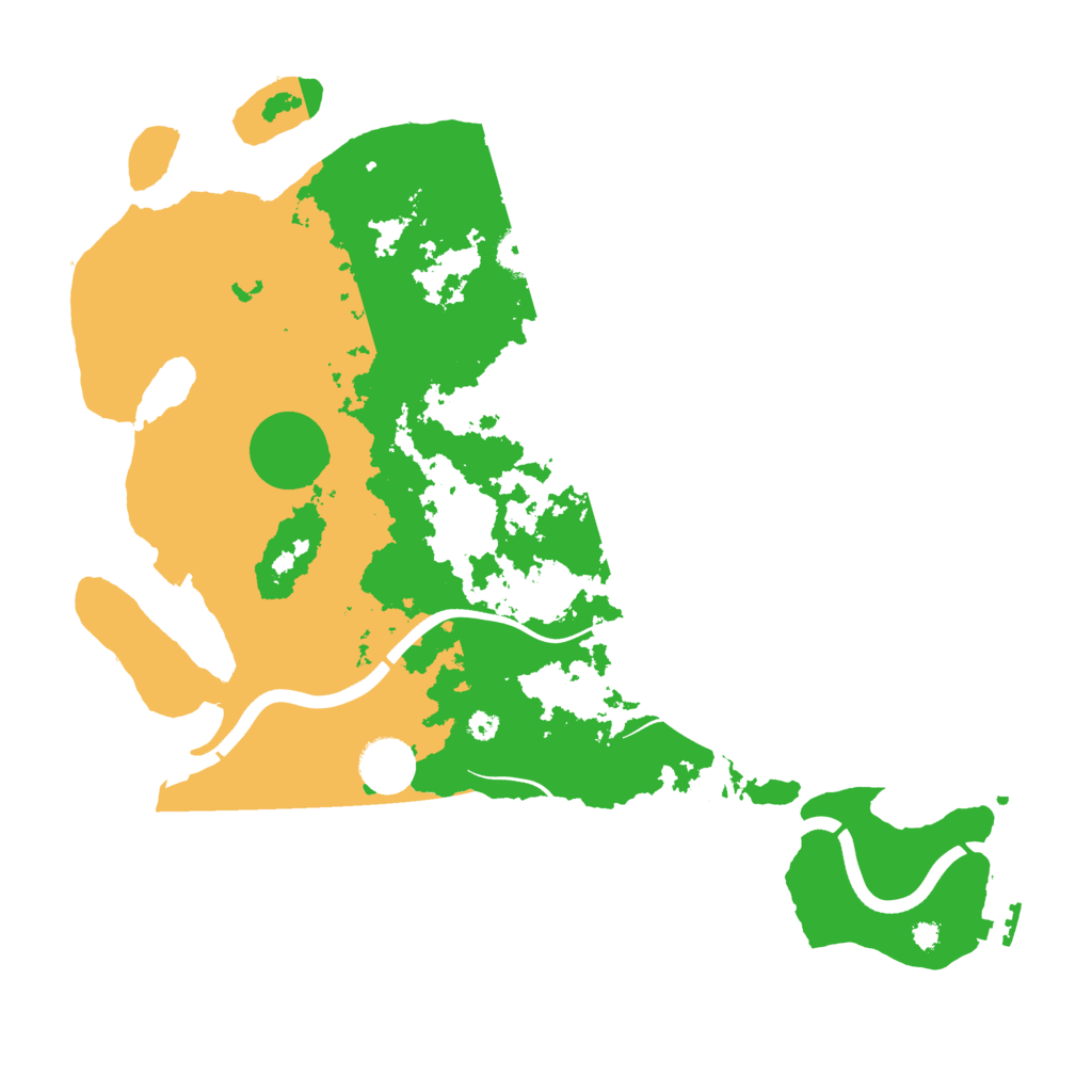 Biome Rust Map: Procedural Map, Size: 3700, Seed: 40755385