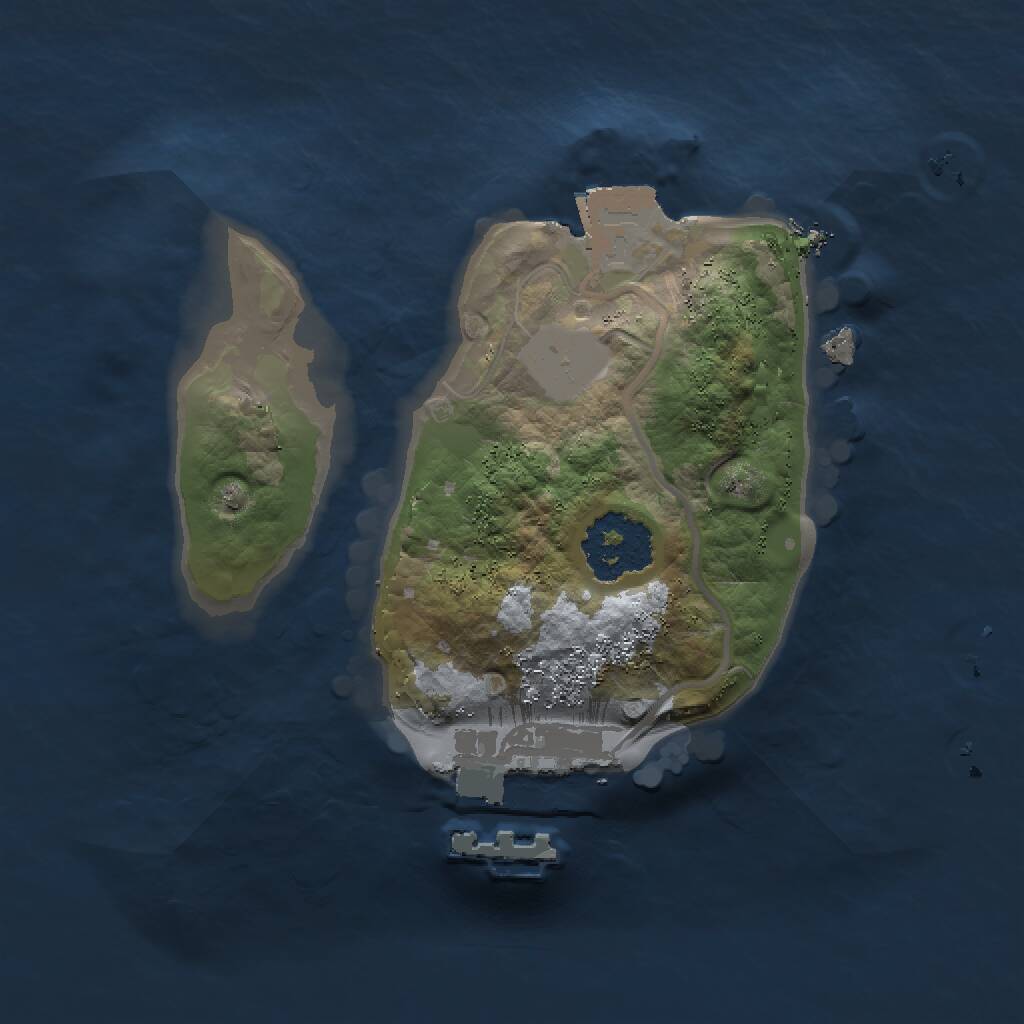 Rust Map: Procedural Map, Size: 1500, Seed: 397360473, 2 Monuments