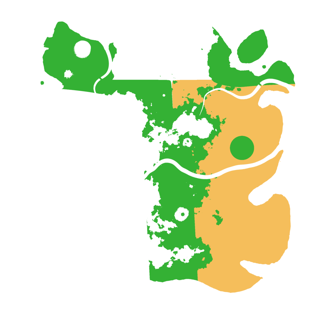 Biome Rust Map: Procedural Map, Size: 3500, Seed: 406619818
