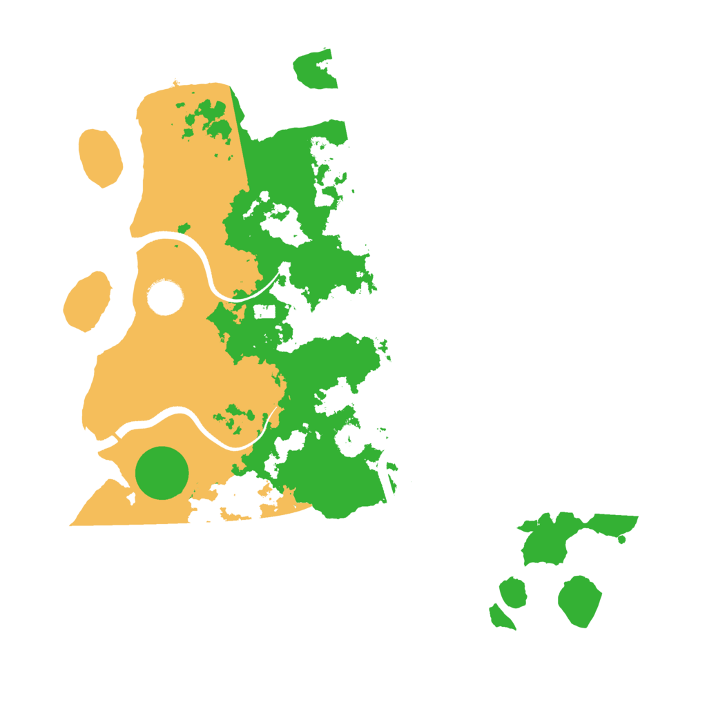 Biome Rust Map: Procedural Map, Size: 3500, Seed: 3903