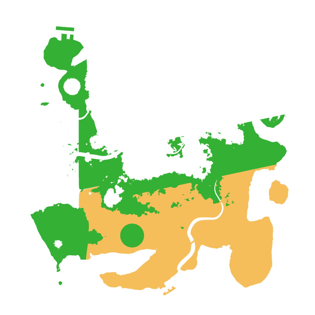 Biome Rust Map: Procedural Map, Size: 3500, Seed: 73923342
