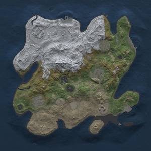 Thumbnail Rust Map: Procedural Map, Size: 3000, Seed: 1216256541, 14 Monuments