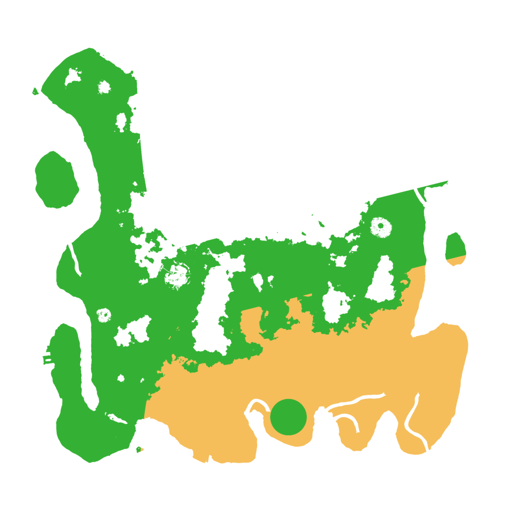 Biome Rust Map: Procedural Map, Size: 3700, Seed: 843666