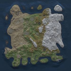 Thumbnail Rust Map: Procedural Map, Size: 3850, Seed: 4123376, 18 Monuments