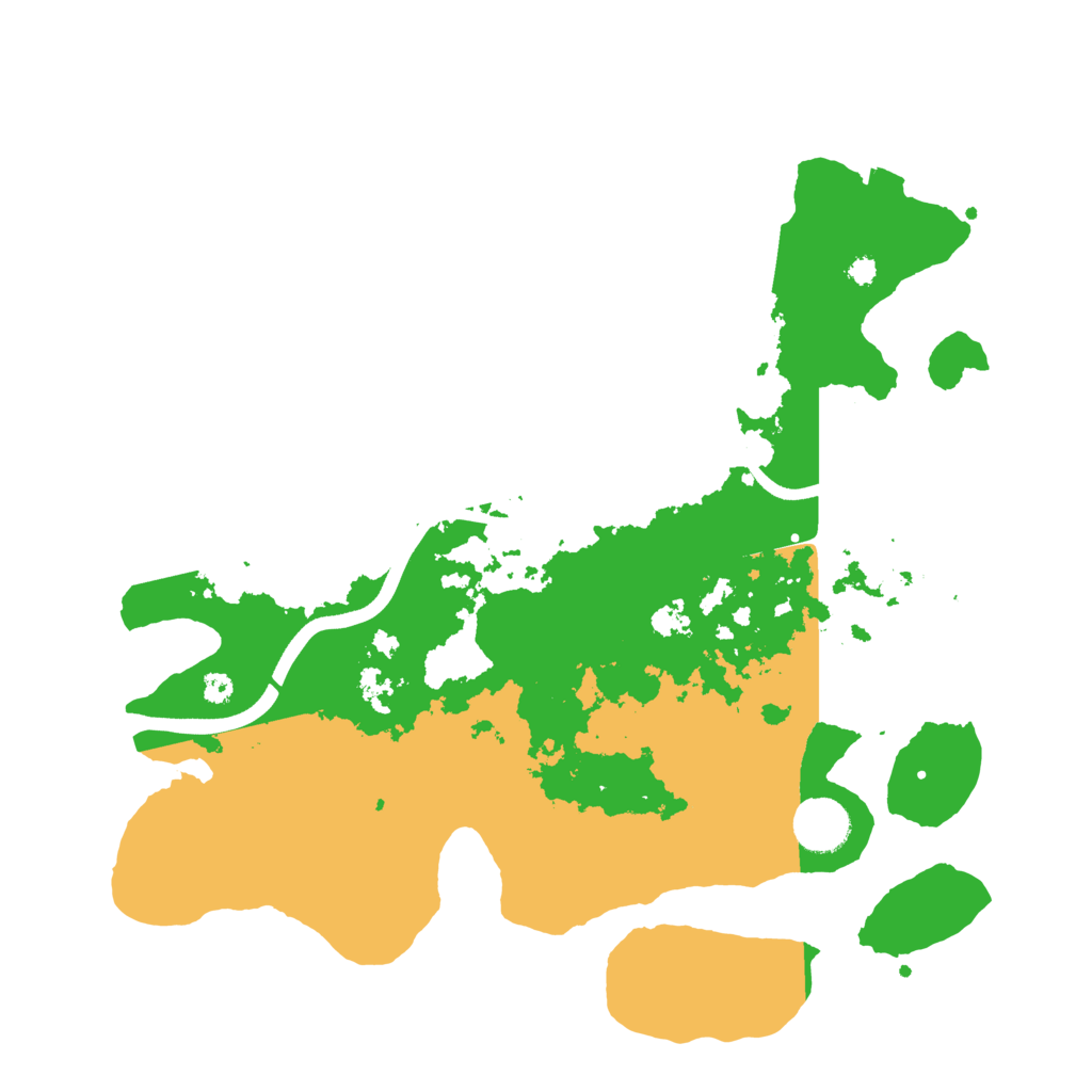 Biome Rust Map: Procedural Map, Size: 3600, Seed: 61701174