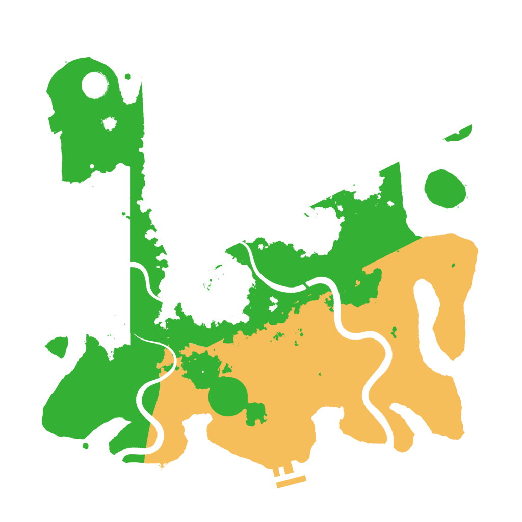 Biome Rust Map: Procedural Map, Size: 3500, Seed: 15677459