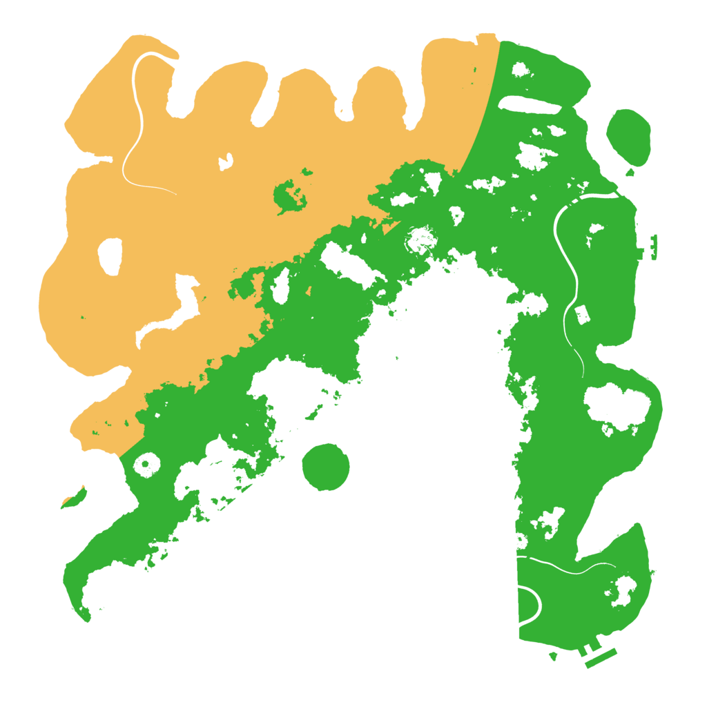 Biome Rust Map: Procedural Map, Size: 4250, Seed: 734822424