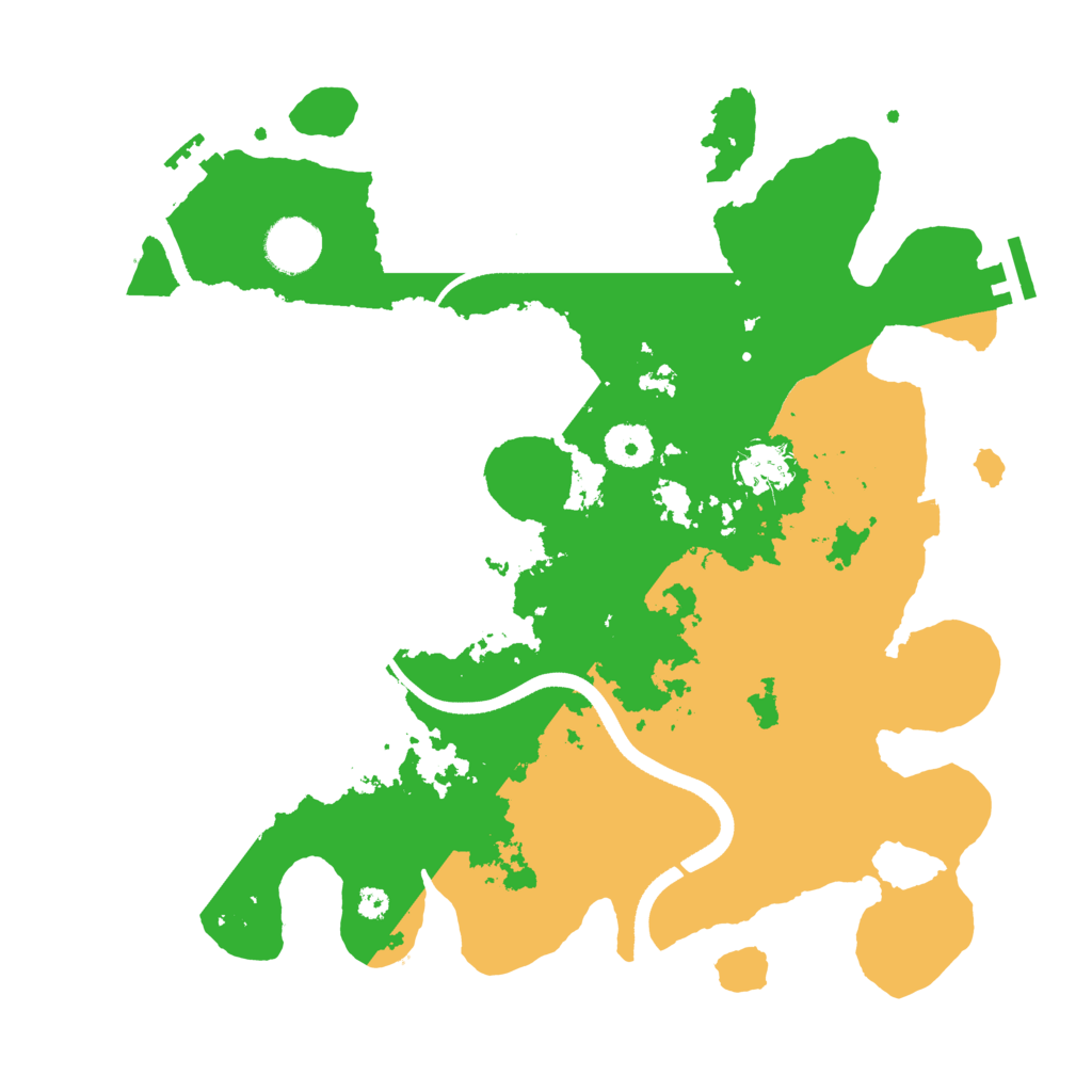 Biome Rust Map: Procedural Map, Size: 3500, Seed: 86180141