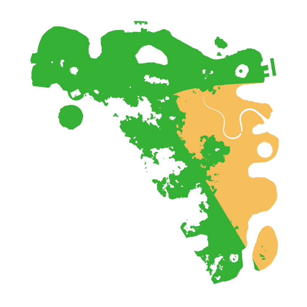 Biome Rust Map: Procedural Map, Size: 3500, Seed: 121315429