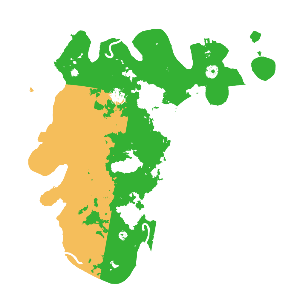 Biome Rust Map: Procedural Map, Size: 3500, Seed: 72623743