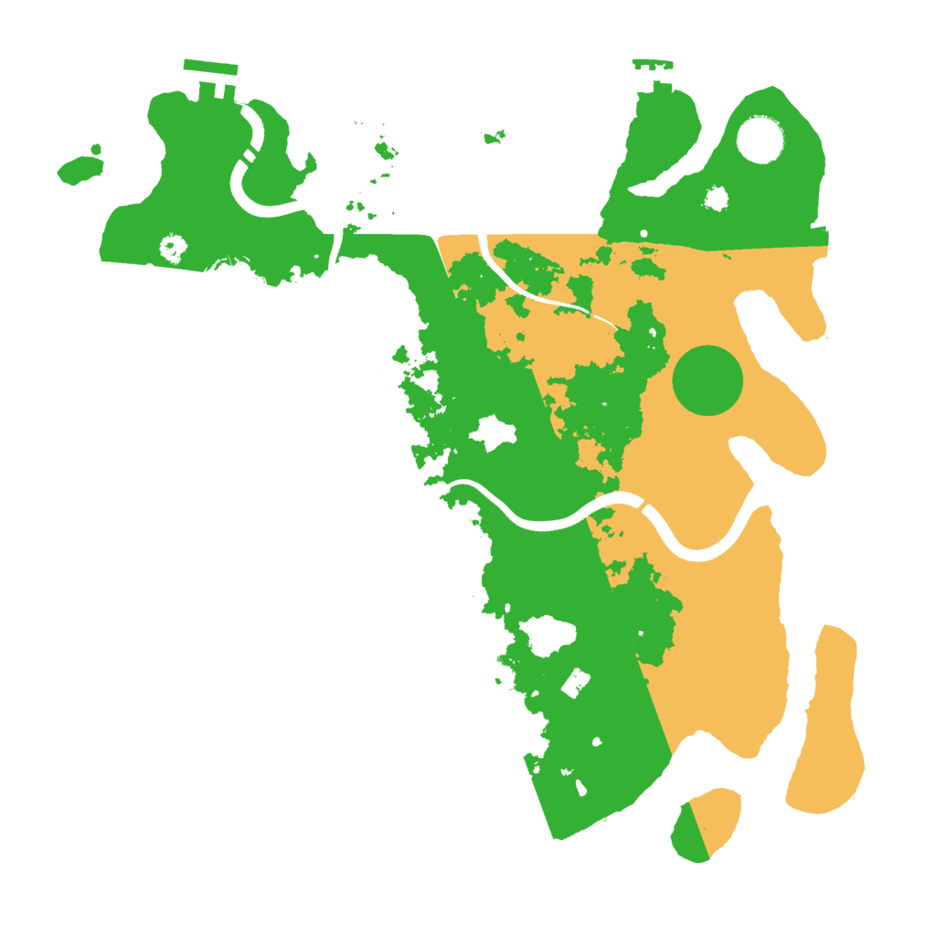 Biome Rust Map: Procedural Map, Size: 3500, Seed: 29676441