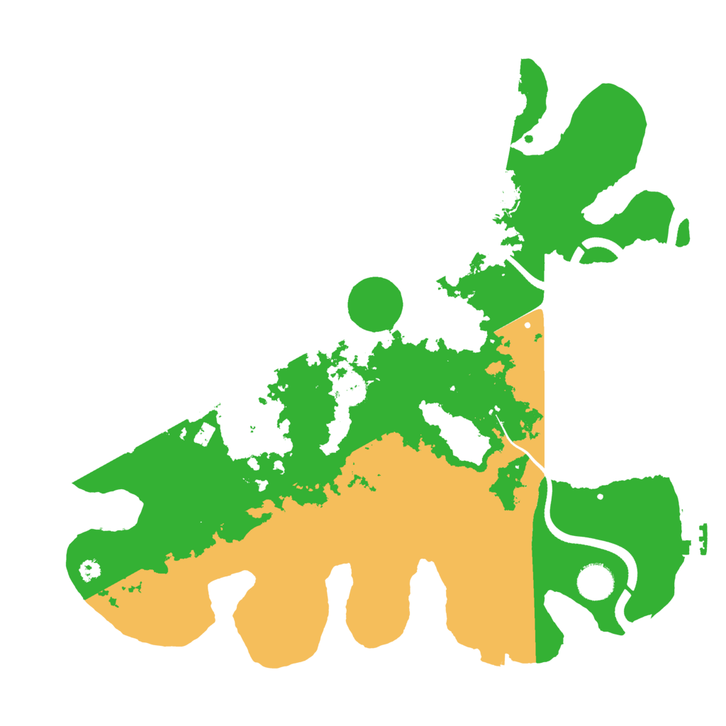 Biome Rust Map: Procedural Map, Size: 3500, Seed: 555350441