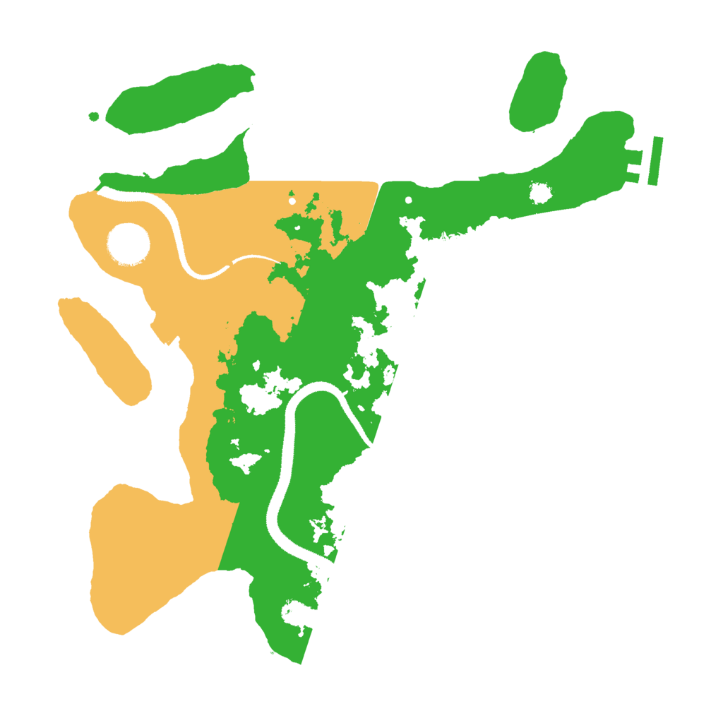 Biome Rust Map: Procedural Map, Size: 3000, Seed: 641614454
