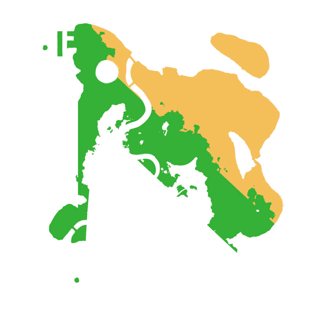 Biome Rust Map: Procedural Map, Size: 2500, Seed: 892814180