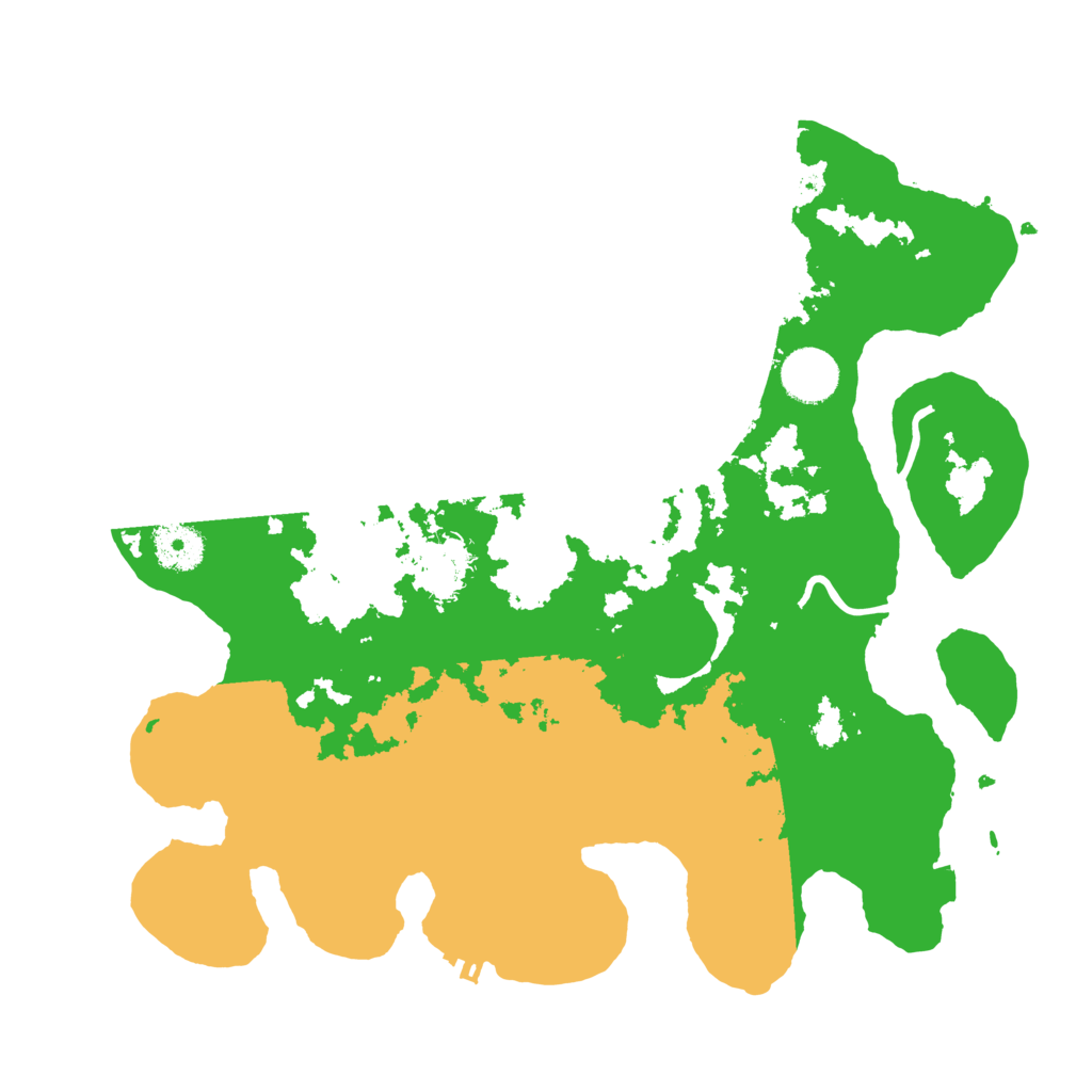 Biome Rust Map: Procedural Map, Size: 3500, Seed: 29199