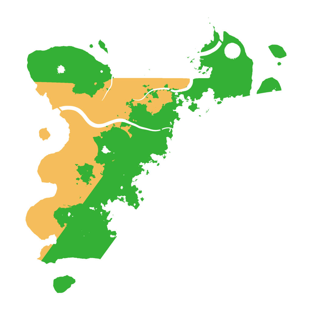 Biome Rust Map: Procedural Map, Size: 3550, Seed: 53324650