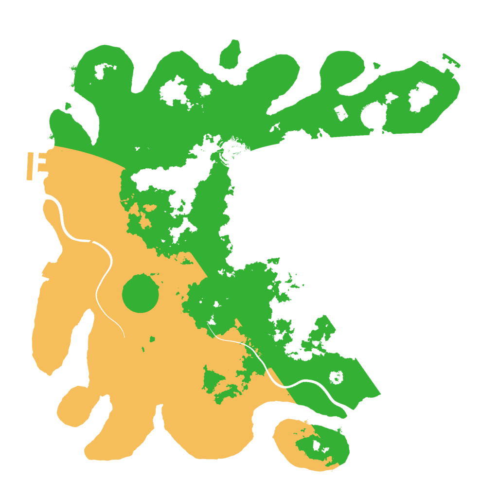 Biome Rust Map: Procedural Map, Size: 3600, Seed: 27676790