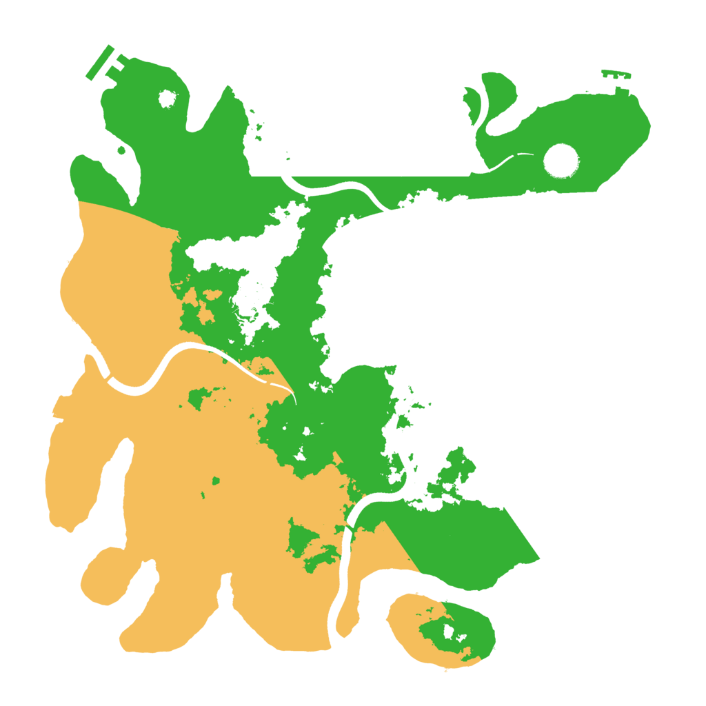 Biome Rust Map: Procedural Map, Size: 3600, Seed: 27676790