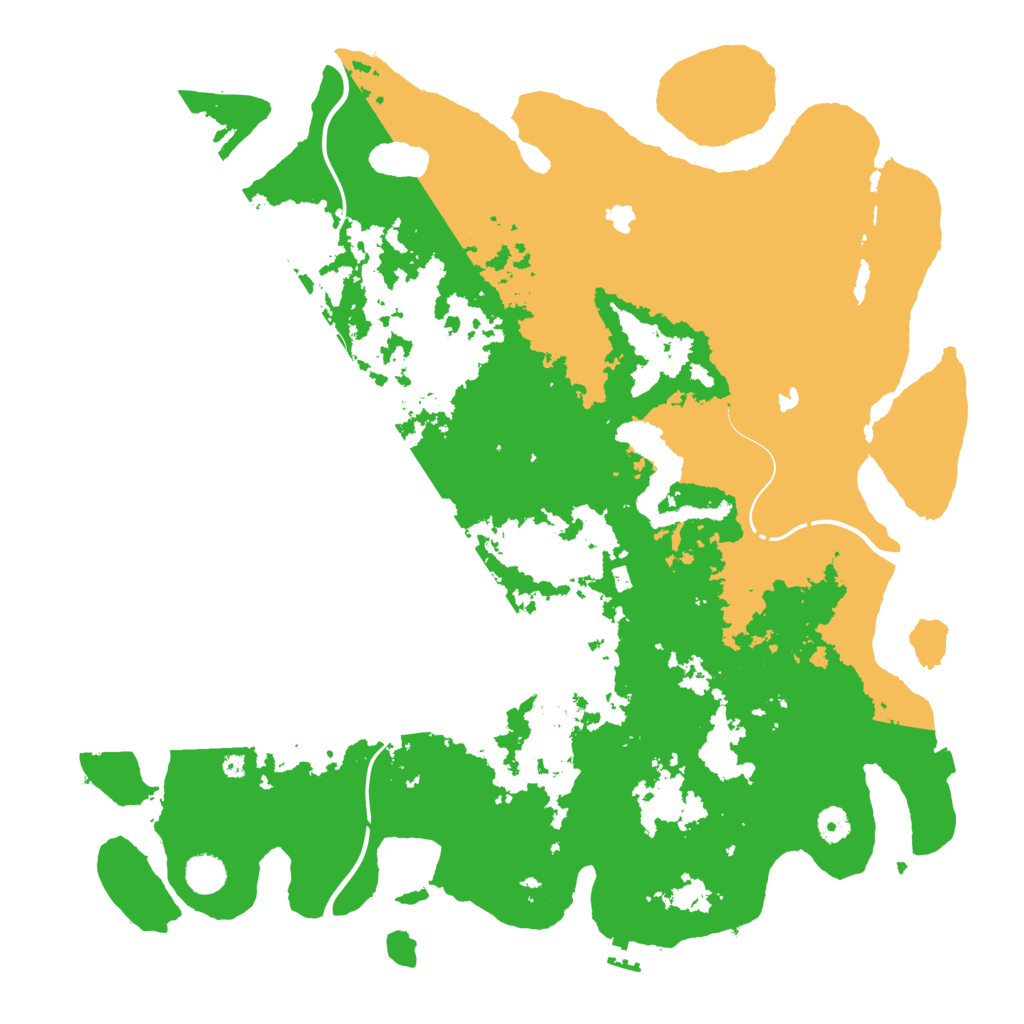 Biome Rust Map: Procedural Map, Size: 4500, Seed: 74317574