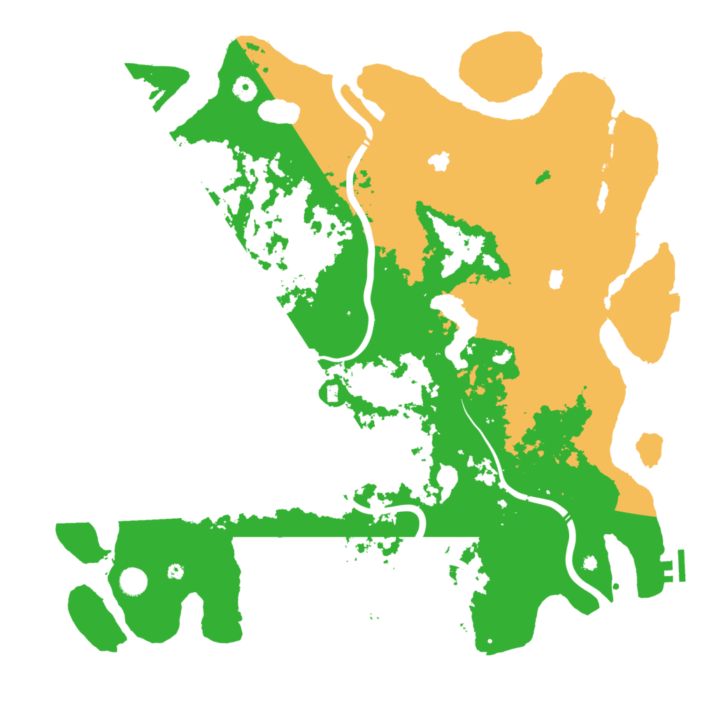 Biome Rust Map: Procedural Map, Size: 4500, Seed: 74317574