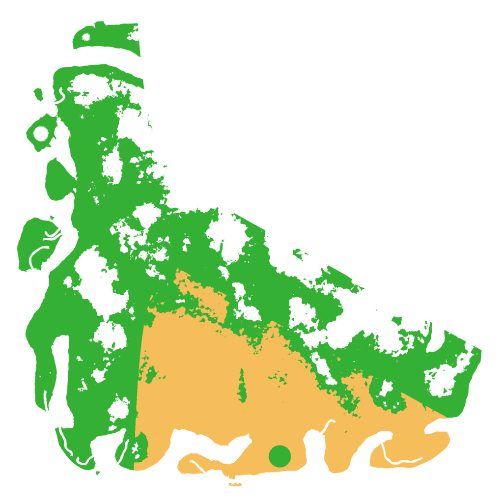 Biome Rust Map: Procedural Map, Size: 6000, Seed: 121315421