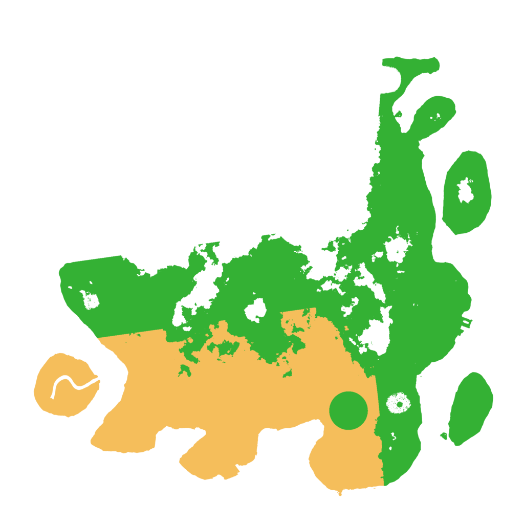 Biome Rust Map: Procedural Map, Size: 3600, Seed: 6913061