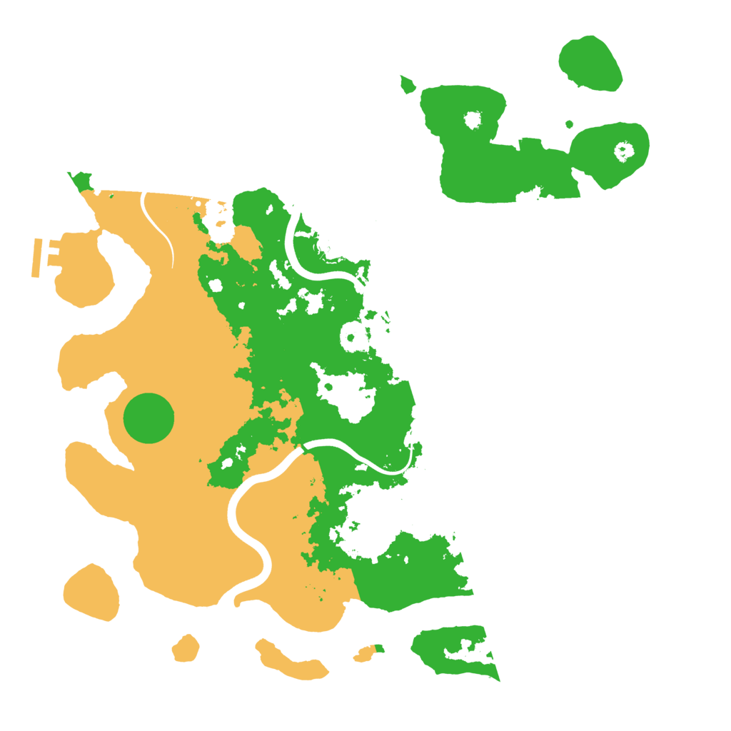 Biome Rust Map: Procedural Map, Size: 3800, Seed: 58900559