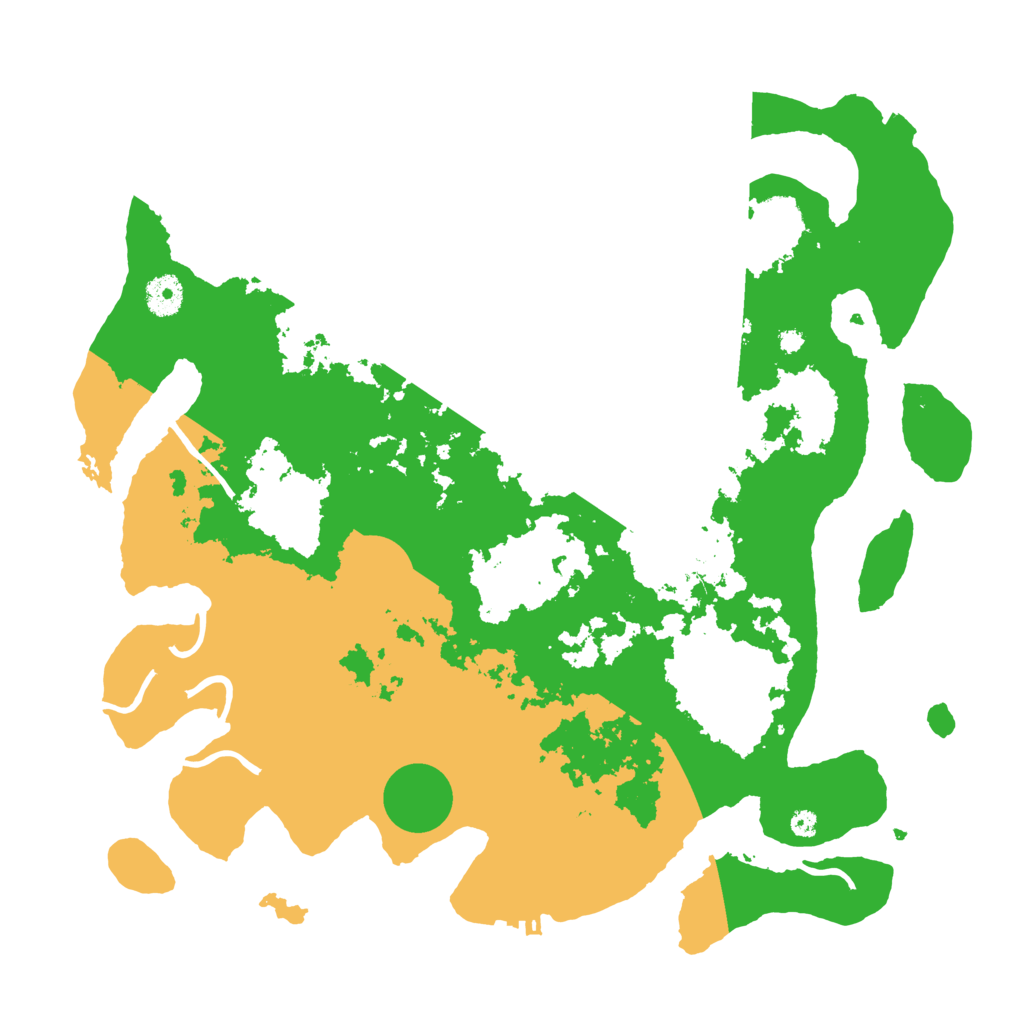 Biome Rust Map: Procedural Map, Size: 3900, Seed: 95134615