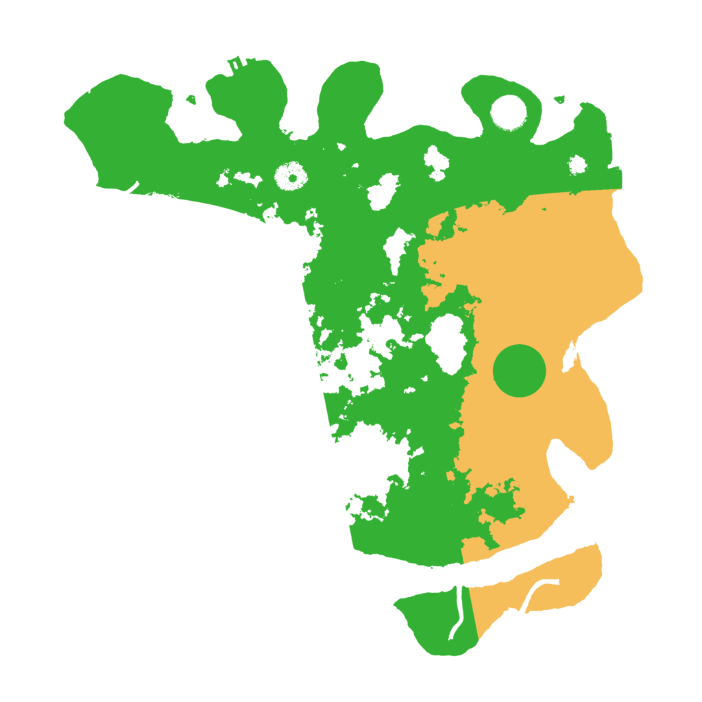 Biome Rust Map: Procedural Map, Size: 3500, Seed: 35223