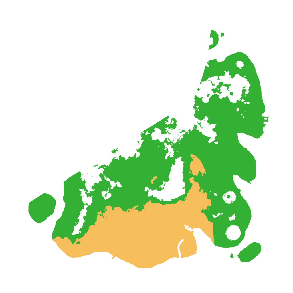 Biome Rust Map: Procedural Map, Size: 3500, Seed: 27979