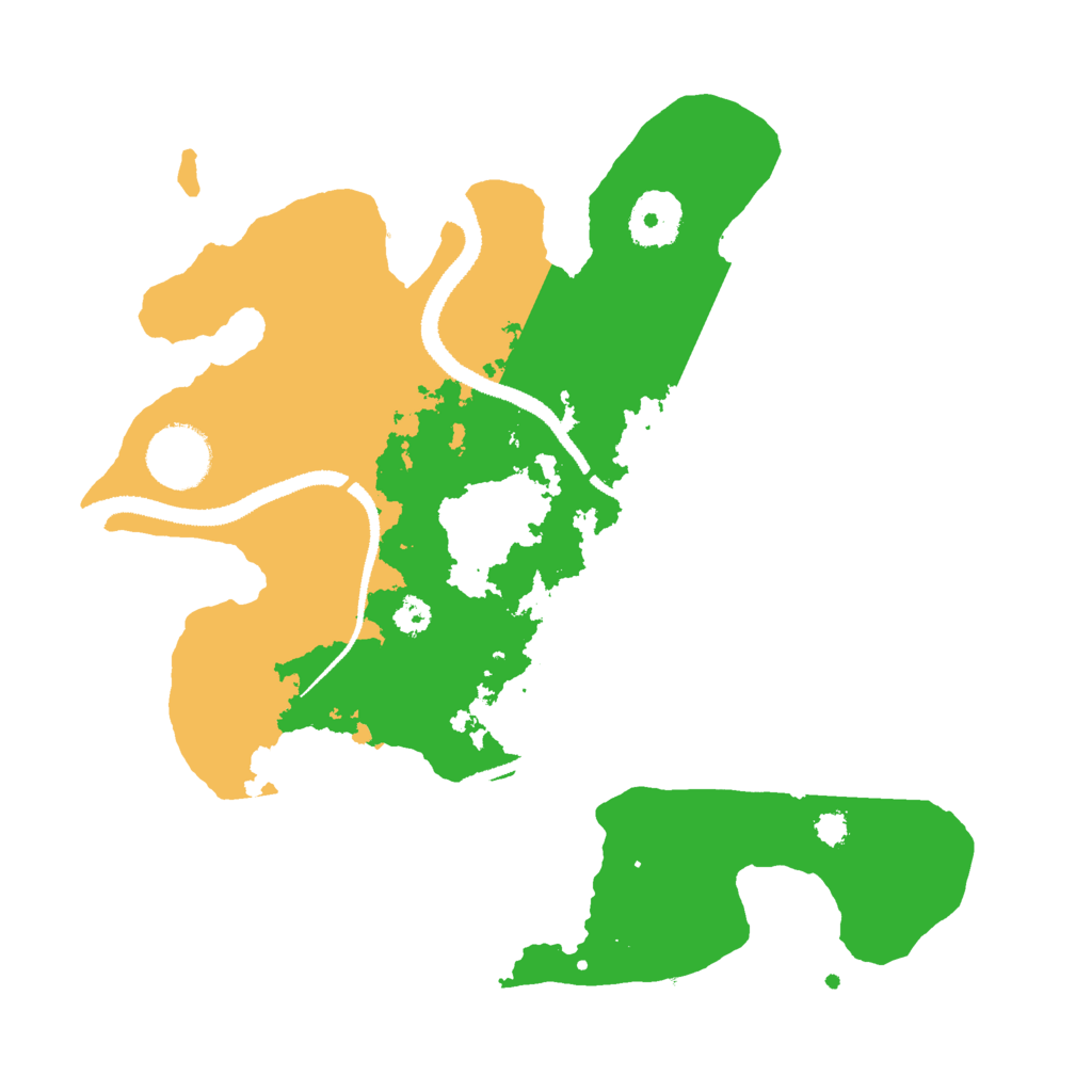 Biome Rust Map: Procedural Map, Size: 3000, Seed: 13563