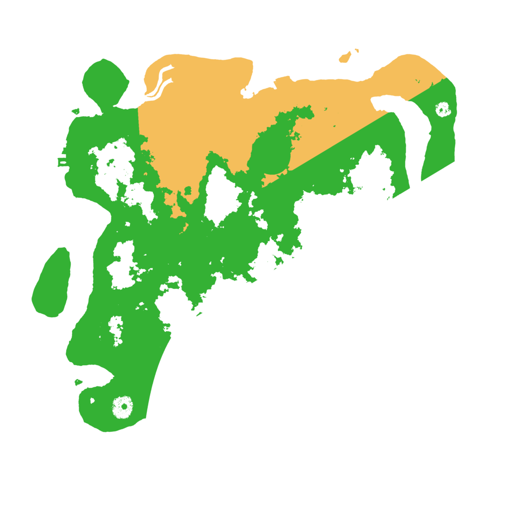 Biome Rust Map: Procedural Map, Size: 3500, Seed: 54385174