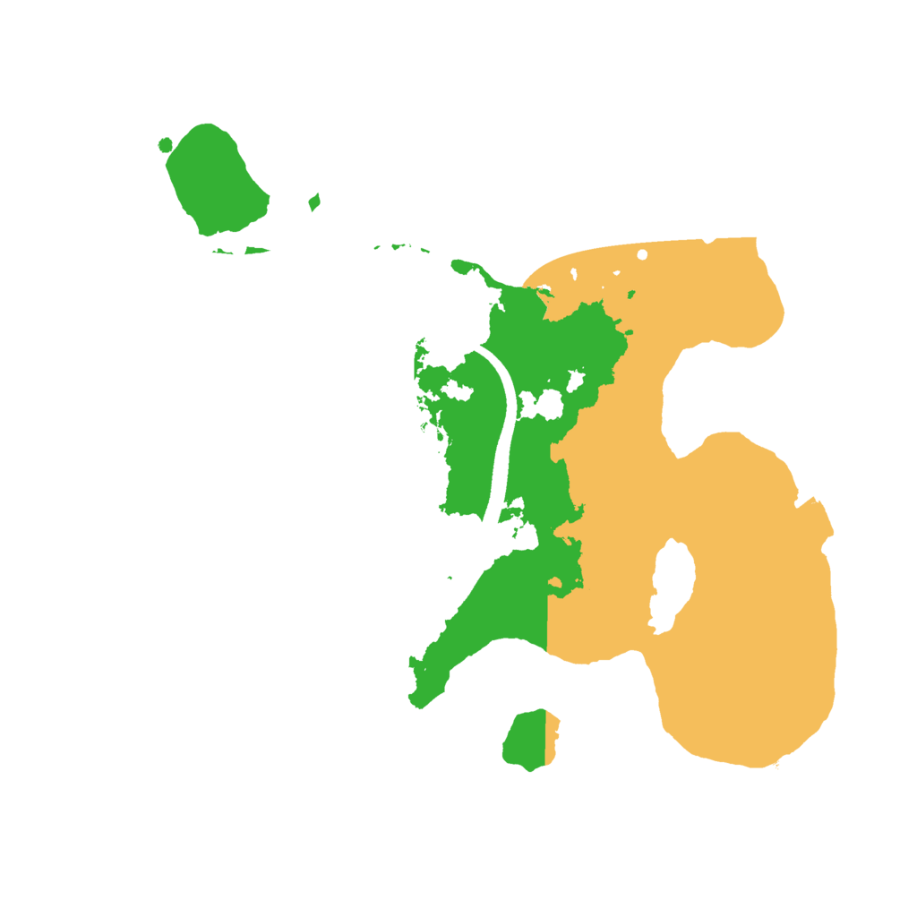 Biome Rust Map: Procedural Map, Size: 2500, Seed: 470238292
