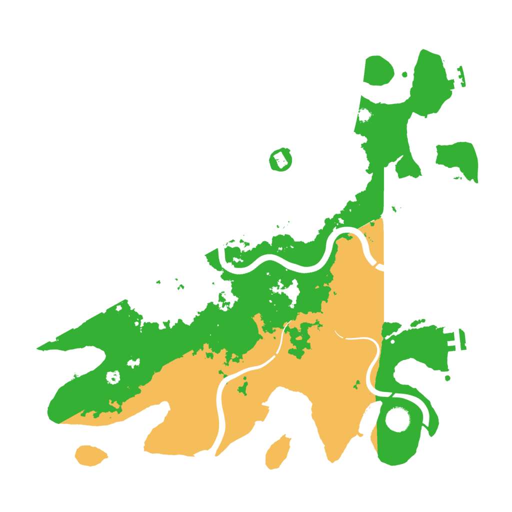 Biome Rust Map: Procedural Map, Size: 3700, Seed: 7185168