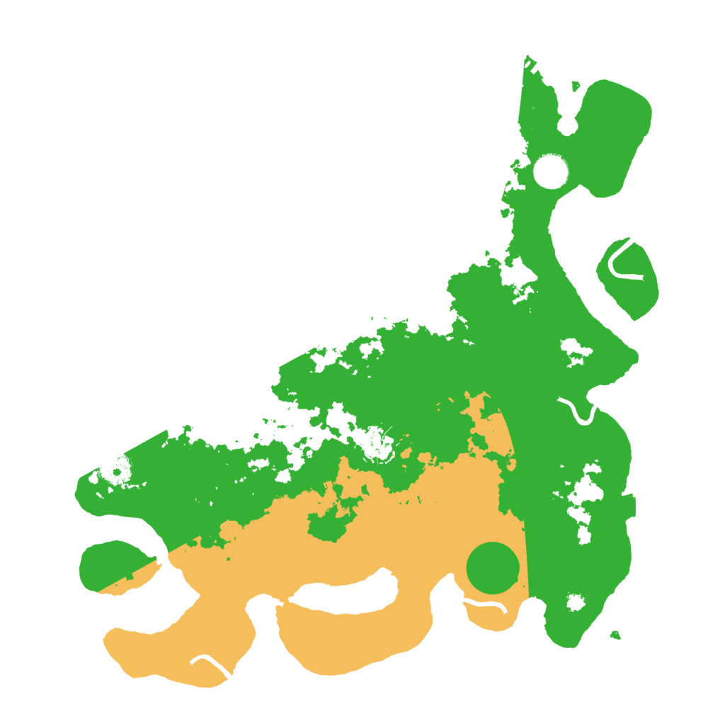 Biome Rust Map: Procedural Map, Size: 3650, Seed: 5324400