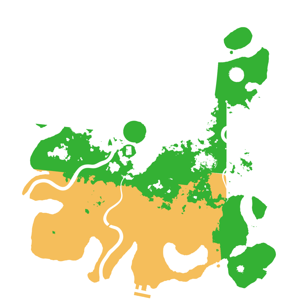 Biome Rust Map: Procedural Map, Size: 3700, Seed: 1700645