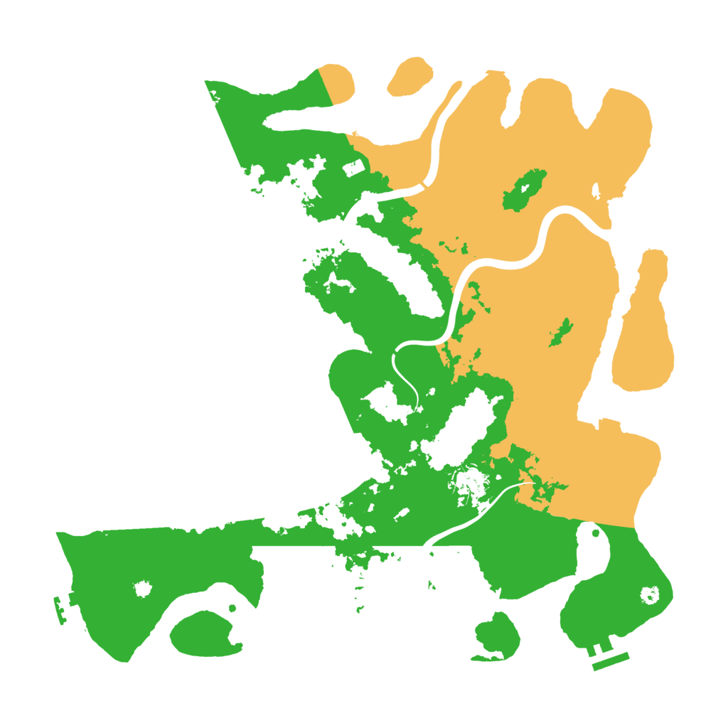 Biome Rust Map: Procedural Map, Size: 3900, Seed: 28670602