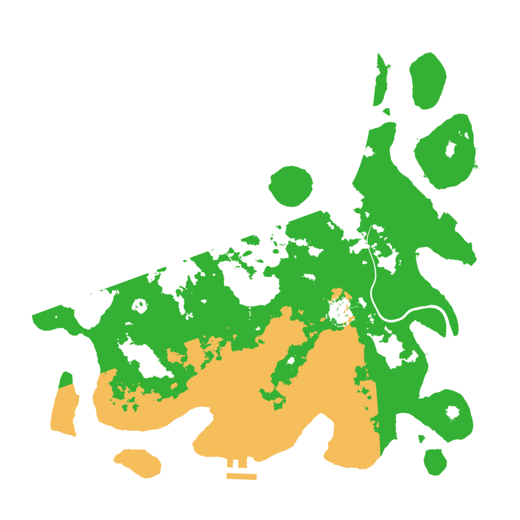 Biome Rust Map: Procedural Map, Size: 3500, Seed: 513976078