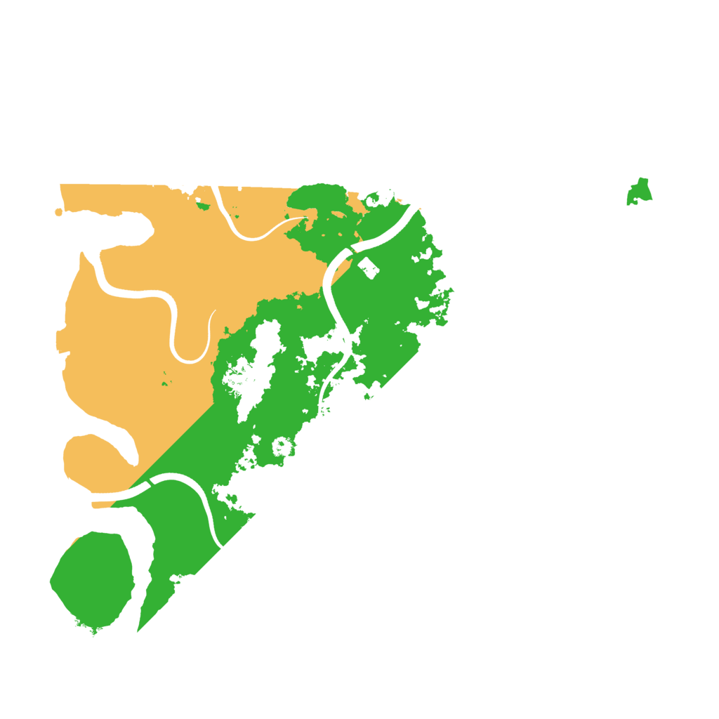 Biome Rust Map: Procedural Map, Size: 3700, Seed: 9245363