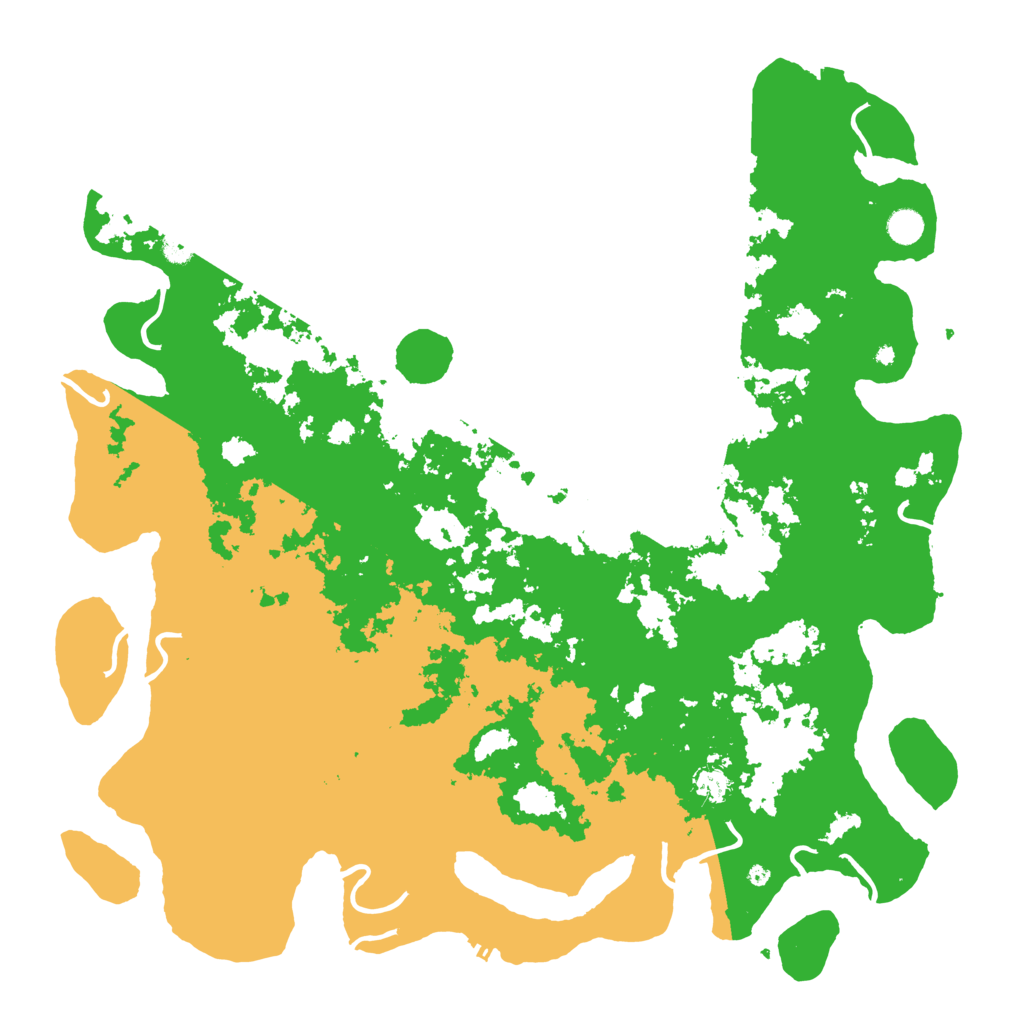 Biome Rust Map: Procedural Map, Size: 5000, Seed: 10281982