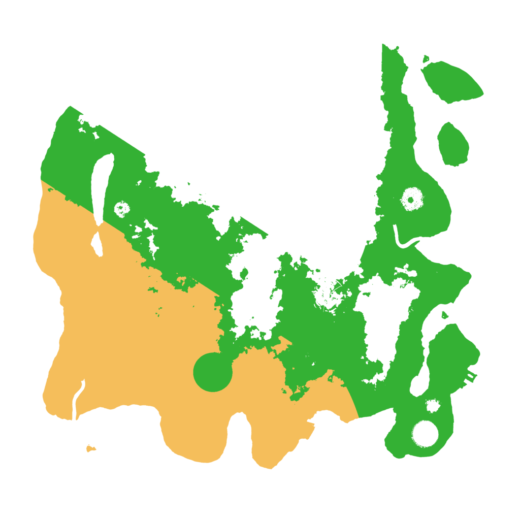 Biome Rust Map: Procedural Map, Size: 3500, Seed: 1923