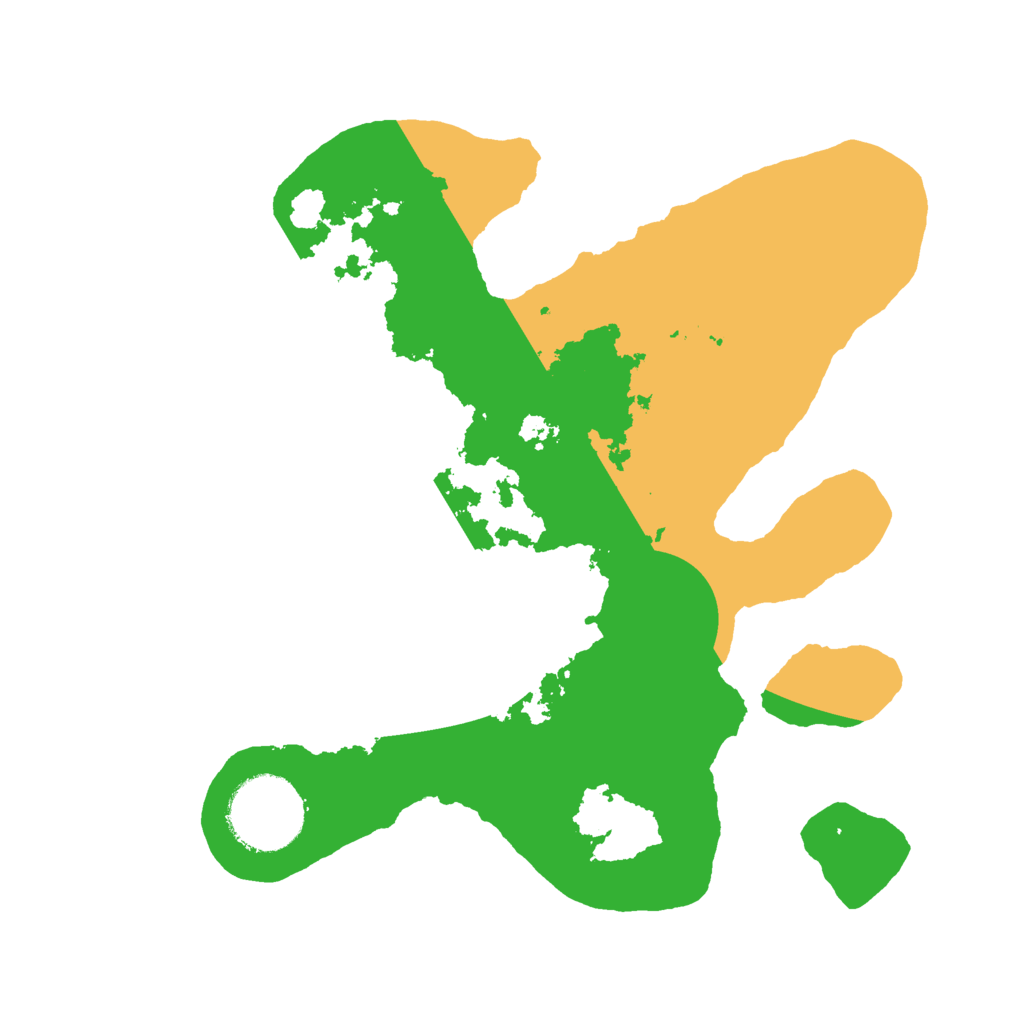 Biome Rust Map: Barren, Size: 2400, Seed: 2435641