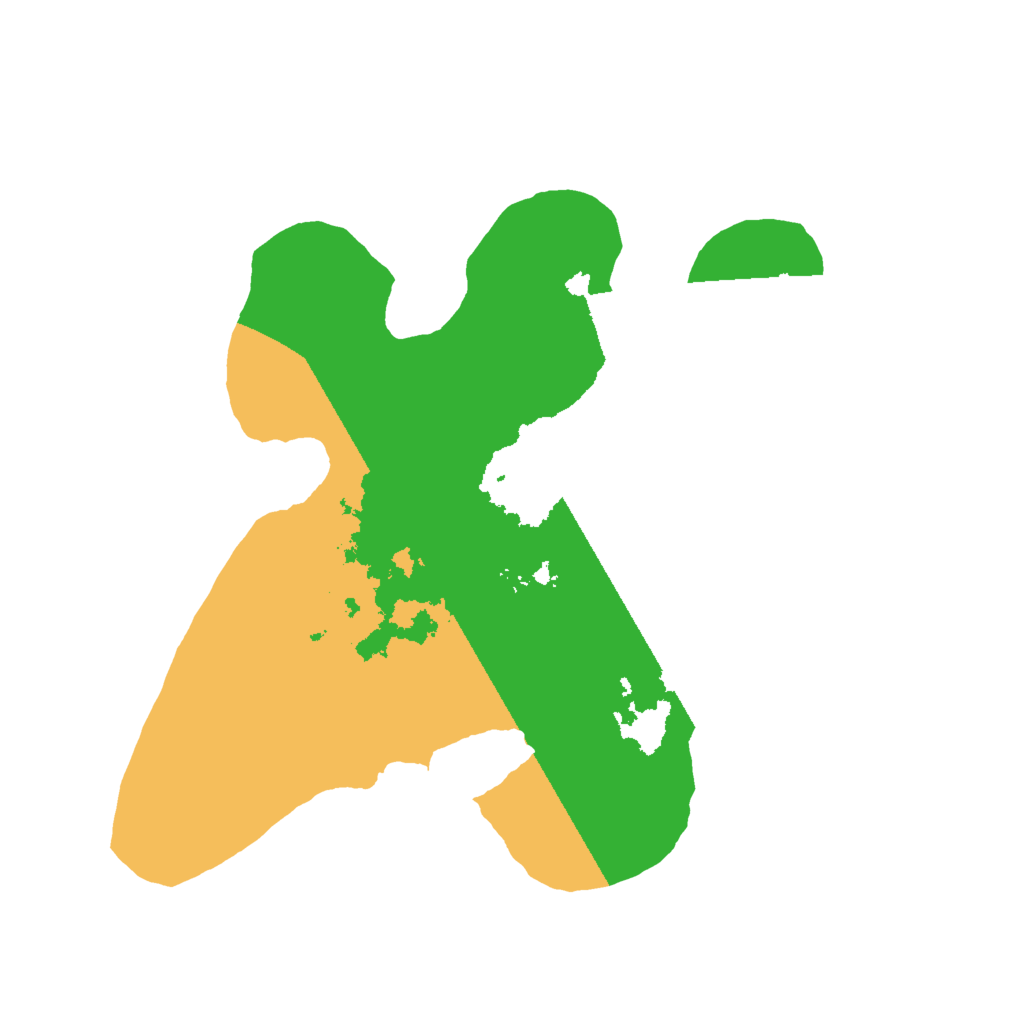 Biome Rust Map: Barren, Size: 2000, Seed: 2435741