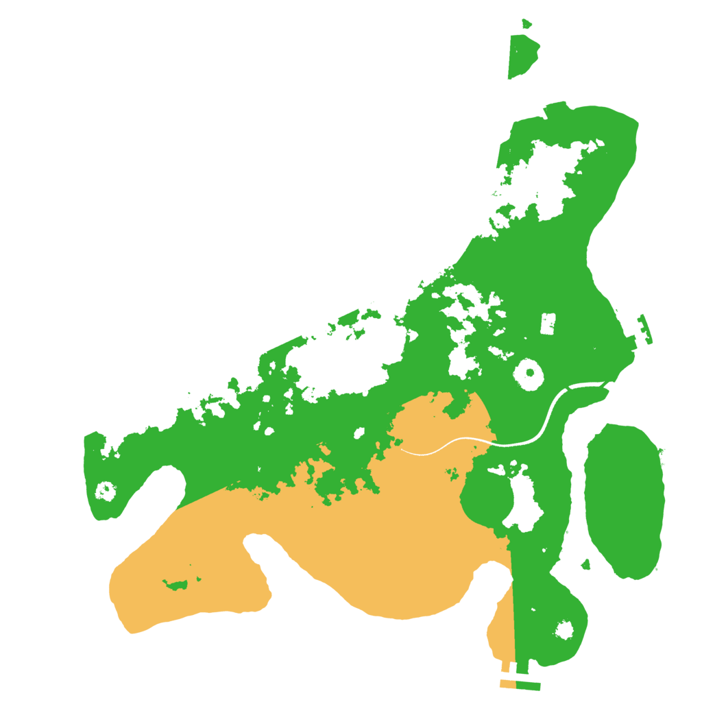 Biome Rust Map: Procedural Map, Size: 3500, Seed: 357407877