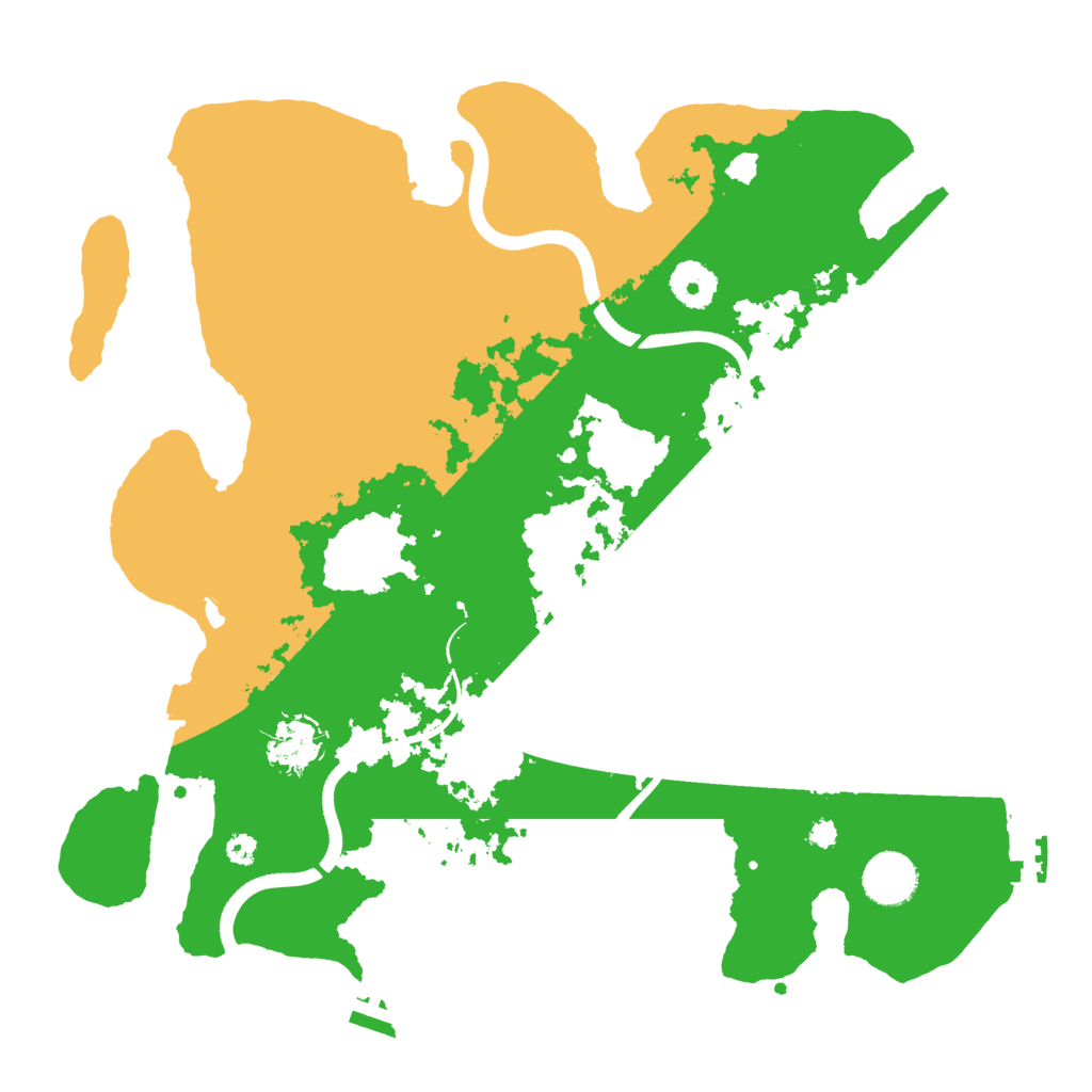 Biome Rust Map: Procedural Map, Size: 3550, Seed: 97825038