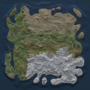 Thumbnail Rust Map: Procedural Map, Size: 4500, Seed: 1652047632, 18 Monuments