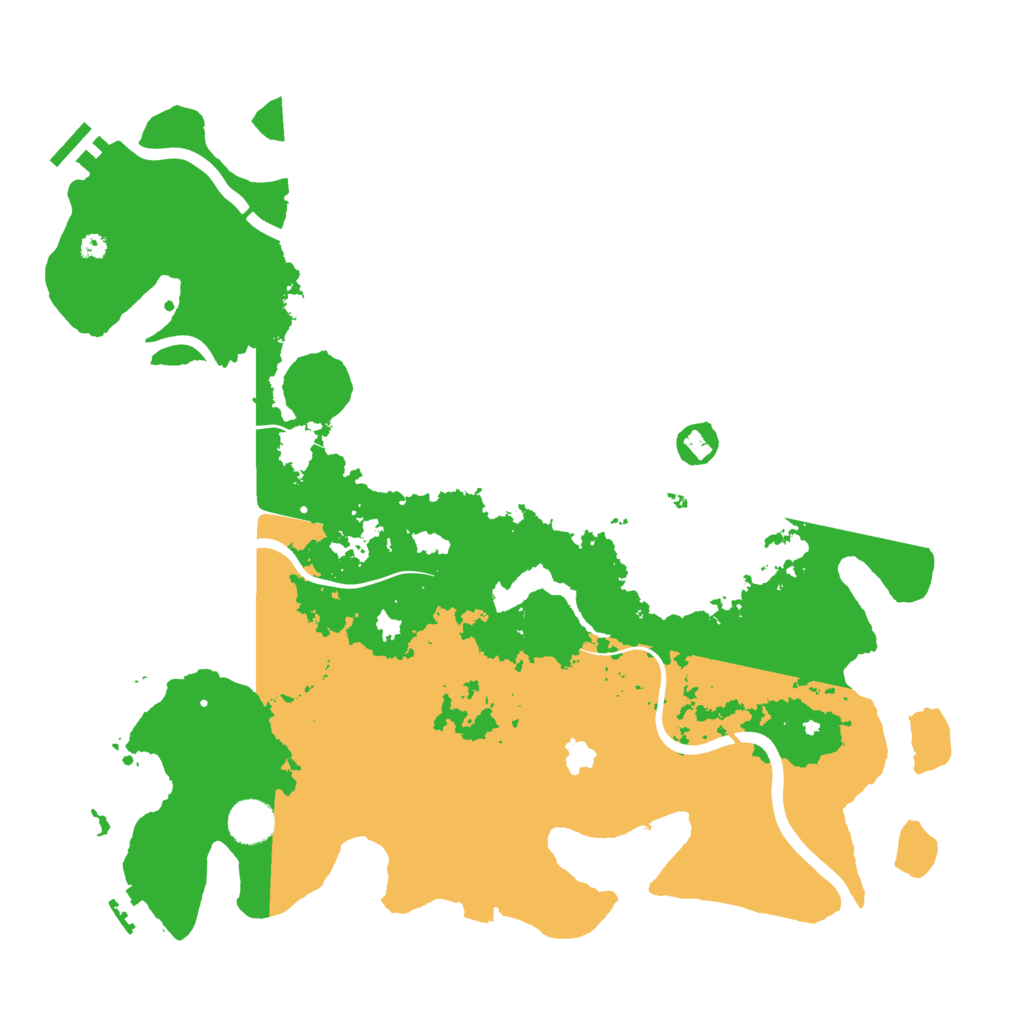 Biome Rust Map: Procedural Map, Size: 4000, Seed: 55599