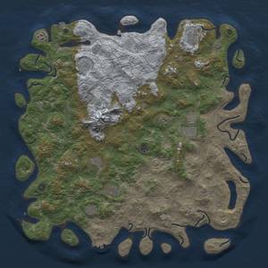 Thumbnail Rust Map: Procedural Map, Size: 5260, Seed: 793197, 18 Monuments